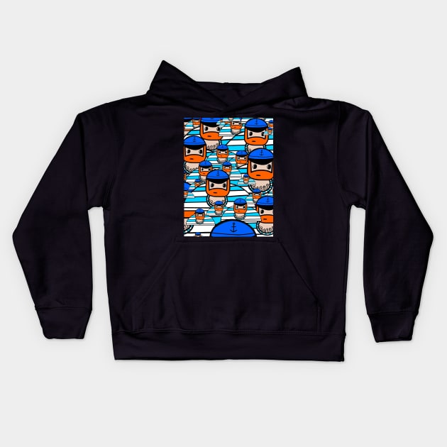 Sailors everywhere Kids Hoodie by TRP613